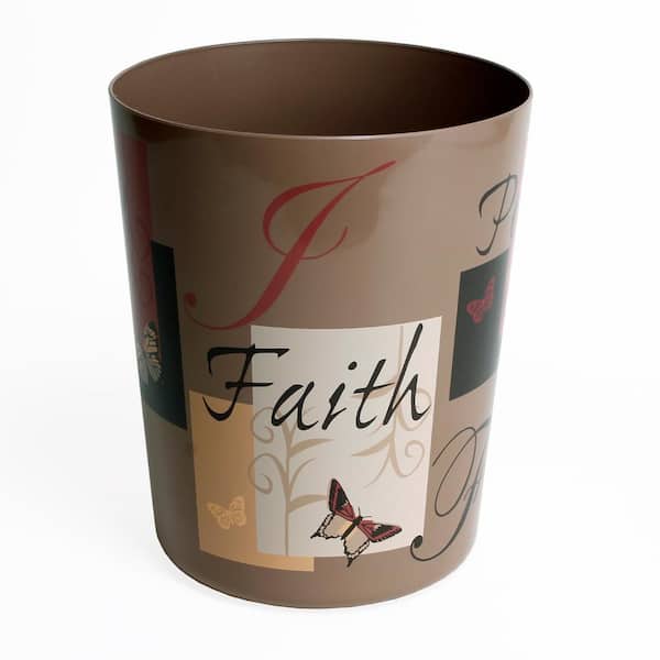 Saturday Knight Grace Free Standing Plastic Wastebasket