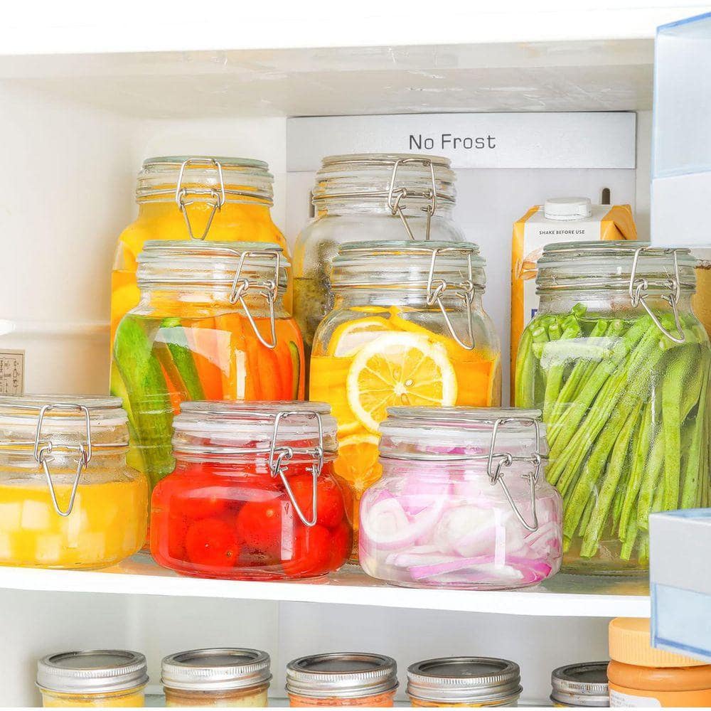 Canister Example Lynzavix Airtight 3-Piece Glass Food Storage Canister Set with Lids for ...
