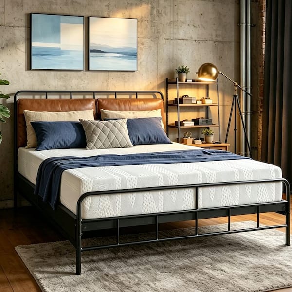 Queen Medium 12 in. Firm Cooling Memory Foam Mattress, CertiPUR-US Certified Bed-in-a-Box Mattresses