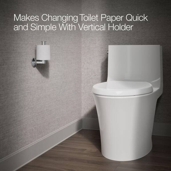 KOHLER Wall-Mount Vertical Toilet Paper Holder in Polished Chrome