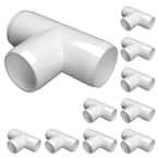 1/2 in. Furniture Grade PVC Tee in White (10-Pack)