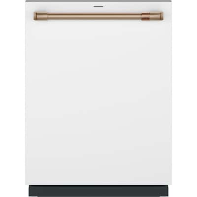 24 in. Built-In Top Control Dishwasher in Matte White w/Stainless Tub, Ultra Wash & Dual Convection Dry, 44 dBA