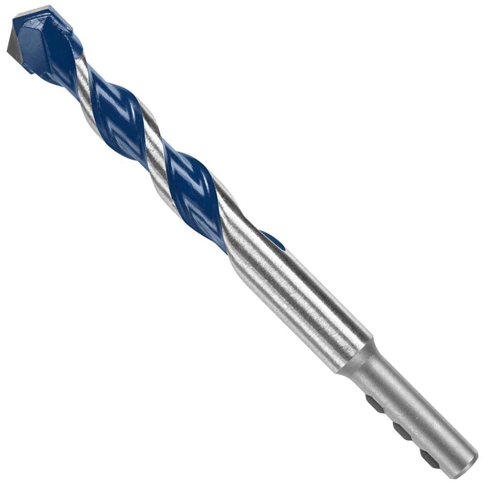 Finish Uncoated Bright Spiral Flute Spline Shank 5/8 Size Drillco 1820 Series Carbide-Tipped Masonry Drill Bit 22 Overall Length