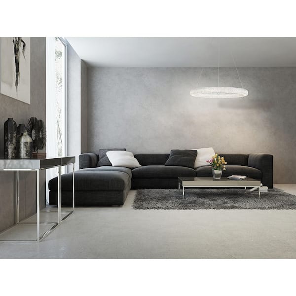 Sassi 36-Watt Chrome Integrated LED Chandelier