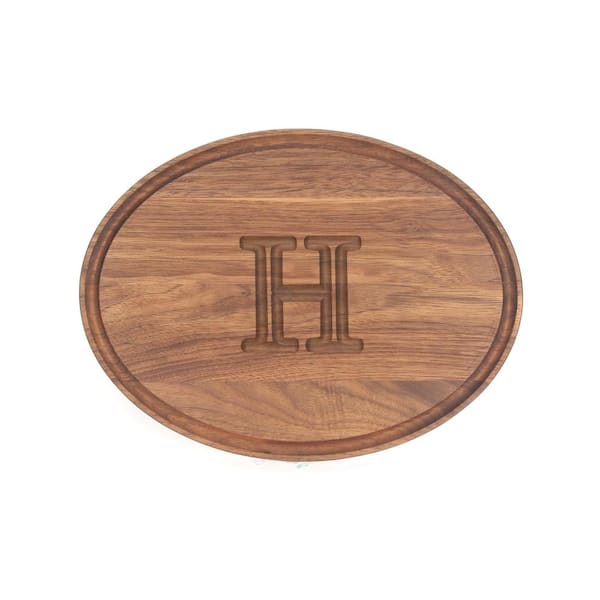 Oval Walnut Cheese Board H
