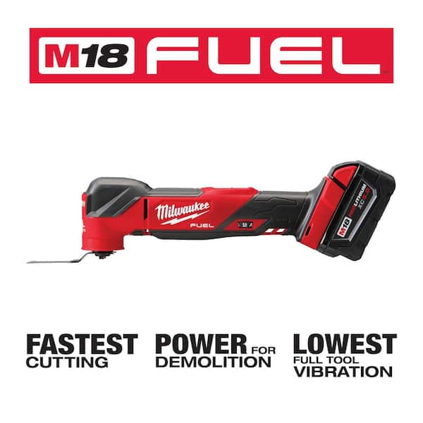 Milwaukee 2836-21-2880-20 M18 FUEL 18V Lithium-Ion Cordless Brushless Oscillating Multi-Tool Kit w/M18 FUEL Grinder - 3