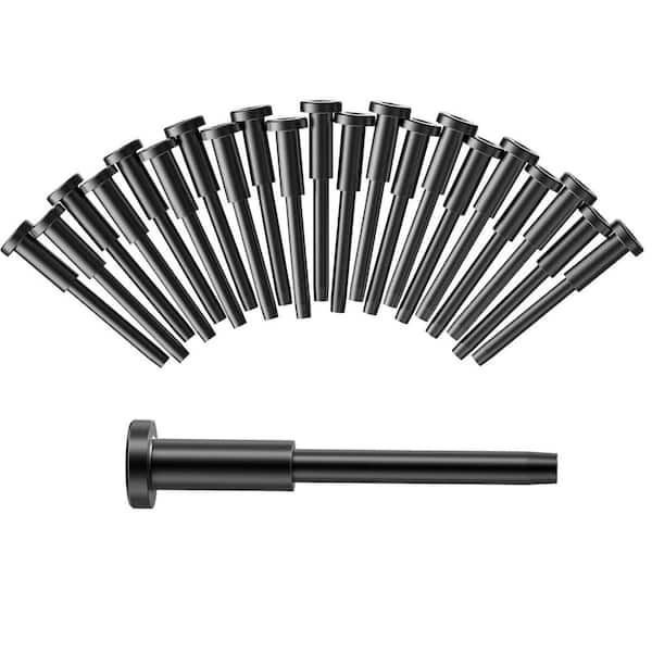 1/8 Black Stainless Steel Invisible Receiver Swage Stud End Cable Railing Hardware for Wood Metal Posts 20-Pack
