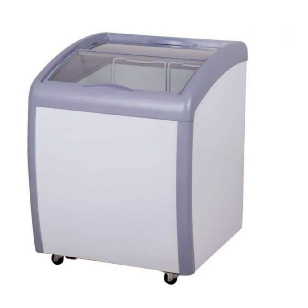 Commercial Curved Glass Counter Top Deep Frozen Storage Ice Cream Display  Freezers And Fridges Price For Sale