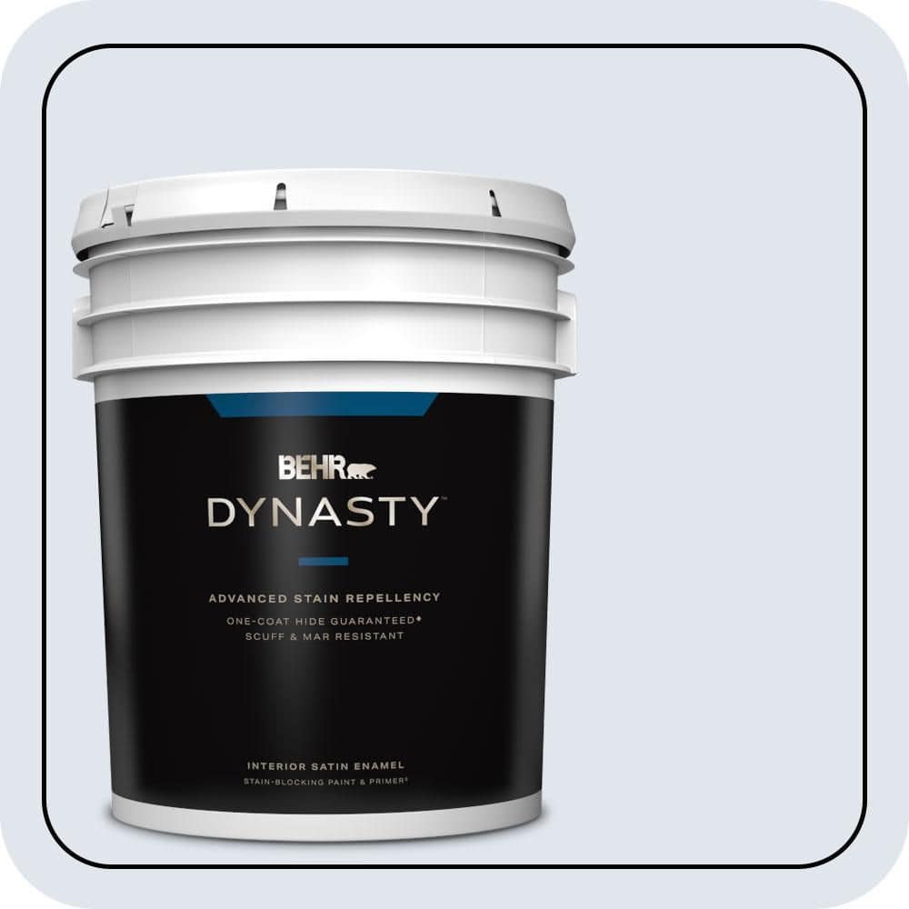 5 gal. #600E-1 Genteel Lavender Satin Enamel Interior Stain-Blocking Paint & Primer price history on PriceWatchPro