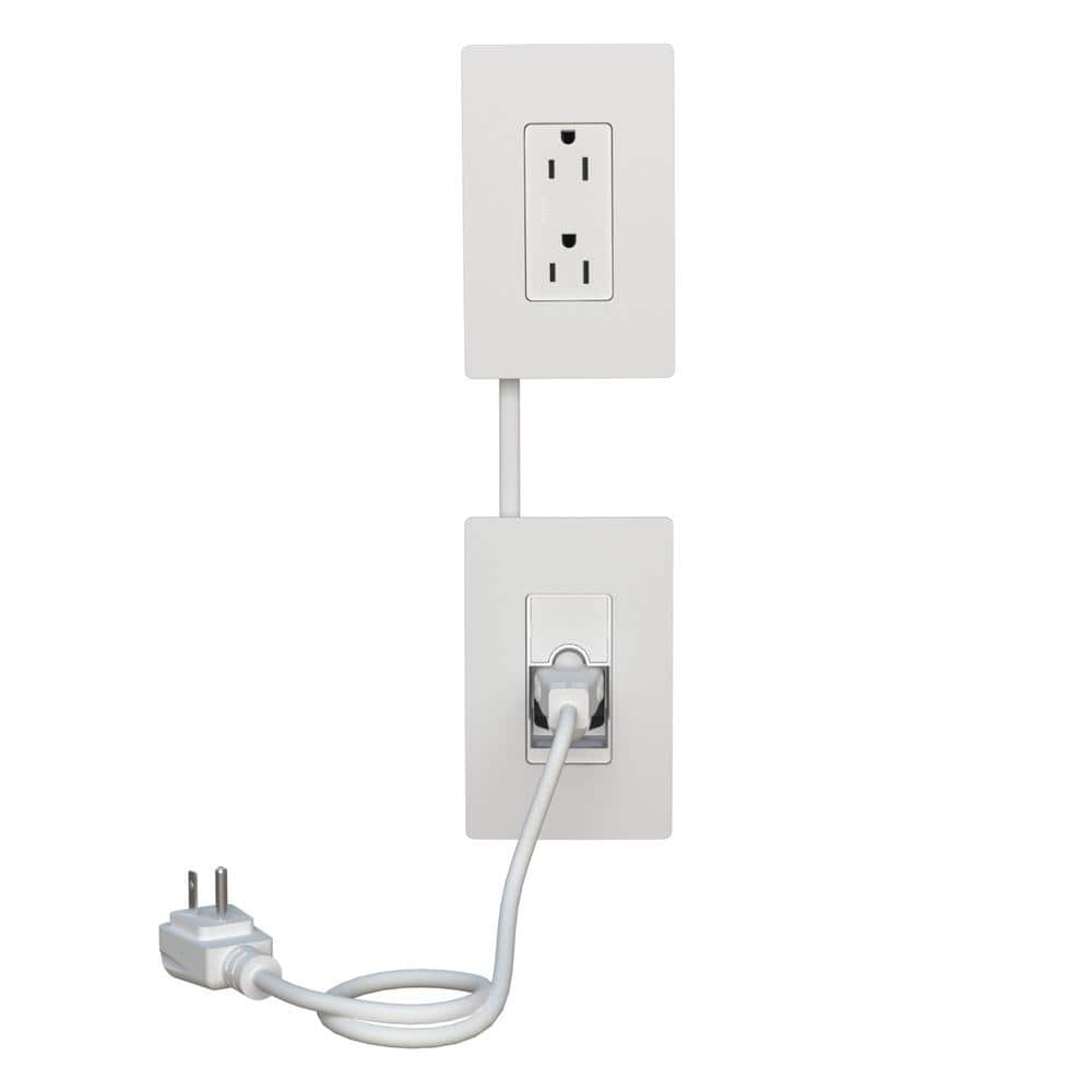 Wall Mount Power Extension Cord Bracket Holder