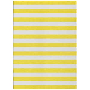 Chantille ACN528 Yellow 2 ft. 6 in. x 3 ft. 10 in. Machine Washable Indoor/Outdoor Geometric Area Rug