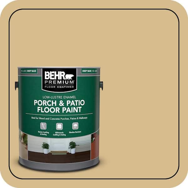 1 gal. #350F-5 Camel Low-Lustre Enamel Interior/Exterior Porch and Patio Floor Paint