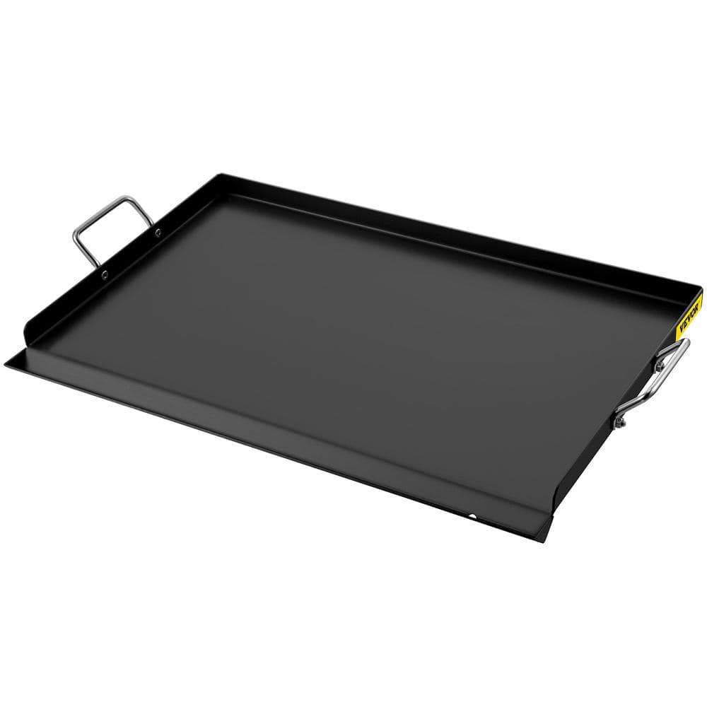 VEVOR Carbon Steel Griddle 32 in. x 14 in. Griddle Flat Top Plate with 2  Handles Rectangular Flat Top Grill with Drain Hole RQSKLYPD14X32BNQKV0 -  The Home Depot