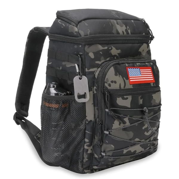 26 qt. Tactical Insulated Leak-Proof Waterproof Heavy Duty Backpack Cooler for Outdoor Camping Hiking Beach