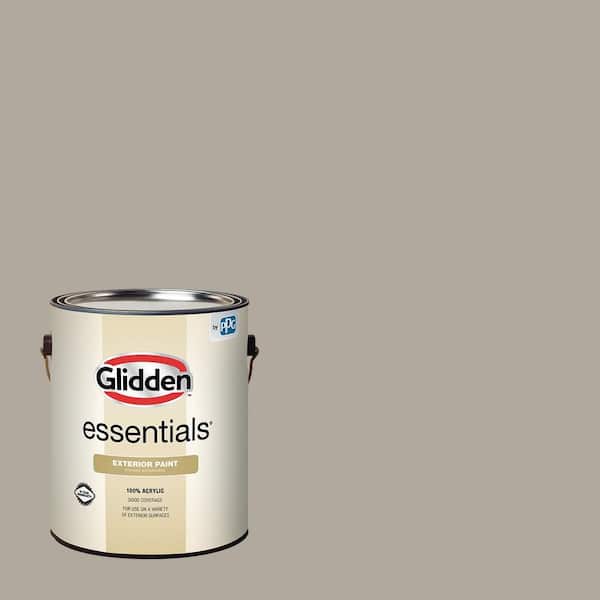 Glidden Essentials 1 gal. PPG1000-3 Fieldstone Semi-Gloss Exterior Paint
