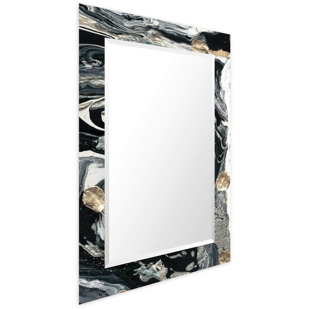 Gilded Age Elegance 40"x30" Frameless Beveled Art Glass Mirror