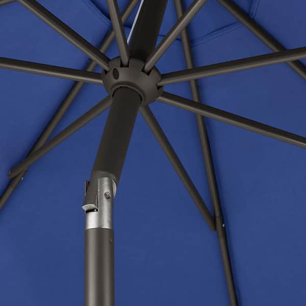 hampton bay 9 ft steel market crank tilt patio umbrella 9FT with Lift & The fade Hampton Bay 9 ft. Aluminum