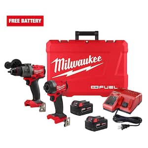 M18 FUEL 18V Lithium-Ion Brushless Cordless Hammer Drill and Impact Driver Combo Kit (2-Tool) with 2 Batteries