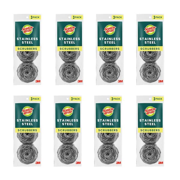 Stainless Steel Scrubbing Pad (24-Pack)