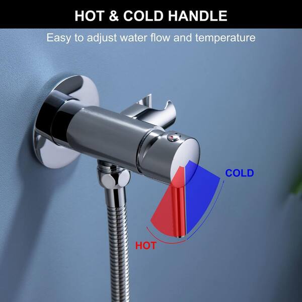 FLG Single-Handle Bidet Faucet with Handle Wall Mount Bidet