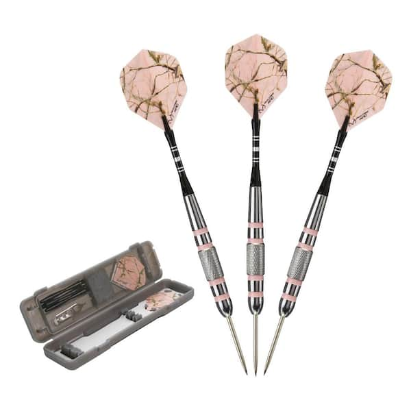 Fat Cat Realtree APC 23 g Pink Camouflage Steel Tip Dart Set 26-1428 ...