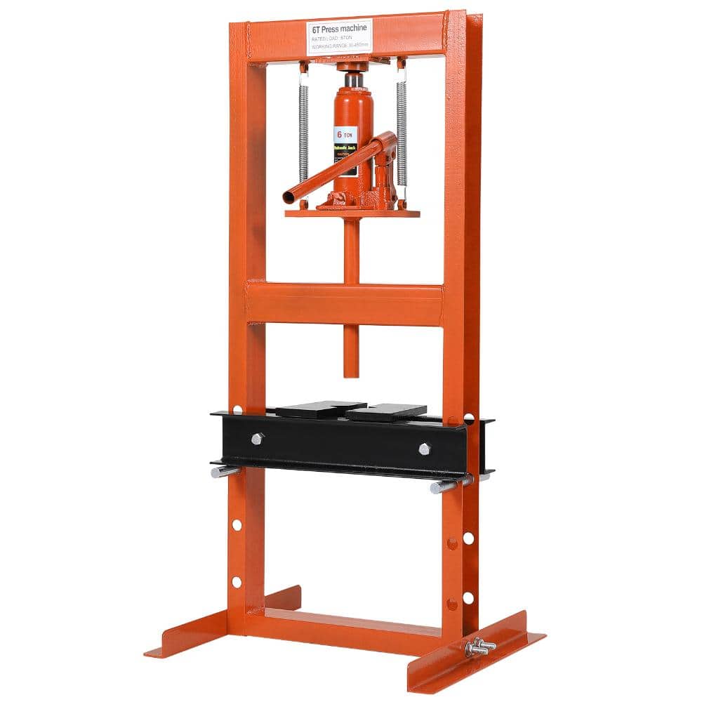 Heavy Duty H-Frame 6-Ton Hydraulic Shop Press for Garage, Metalworking, Bearing Installation price history on PriceWatchPro