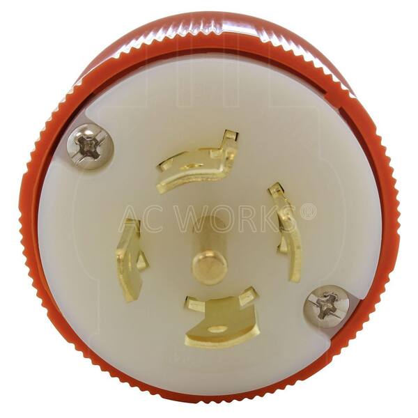 AC WORKS NEMA L22-20P 20A 3-Phase Y 277/480V 5-Prong Locking Male