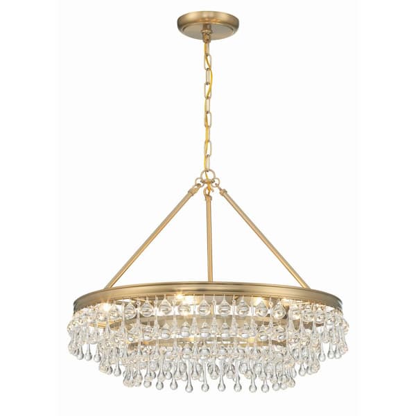 Calypso 6-Light Vibrant Gold Chandelier