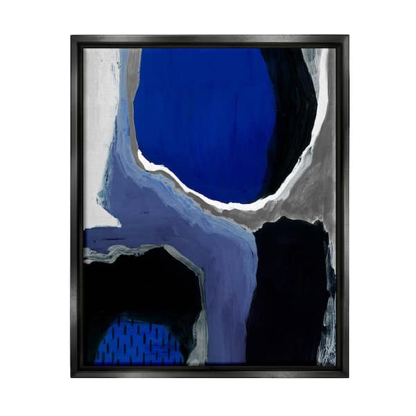 Abstract Paintings Black And White And Blue