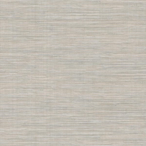 Winn Light Grey Faux Grasscloth Wallpaper