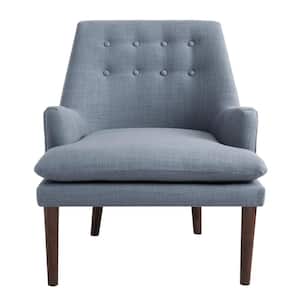 Elsa Blue Mid-Century Accent Arm Chair
