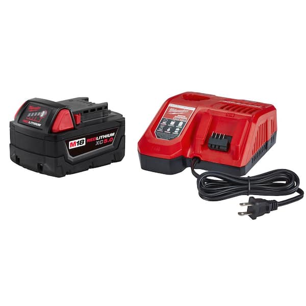 Milwaukee M18 18-Volt Lithium-Ion XC Starter Kit with One 5.0 Ah Battery and Rapid Charger