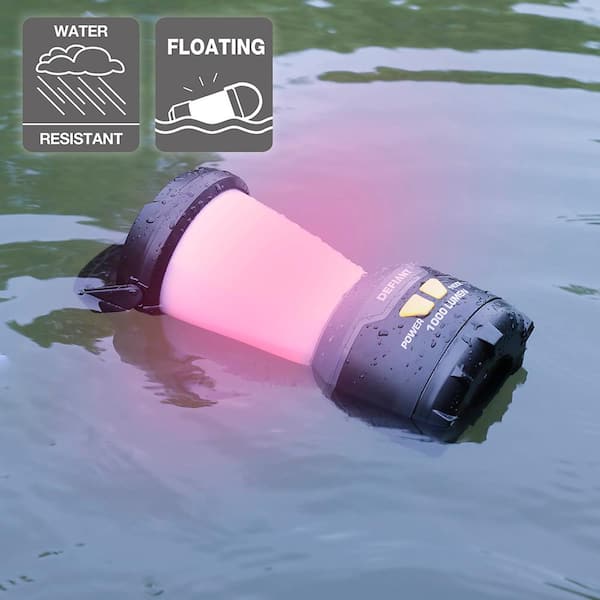 Defiant 700 Lumens Floating Weatherproof Lantern, Gray