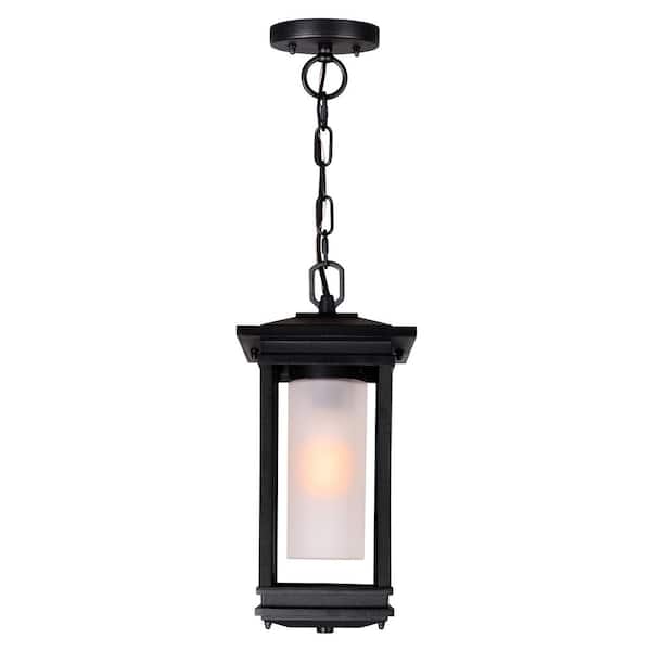 Granville 1 Light Black Outdoor Hanging Light