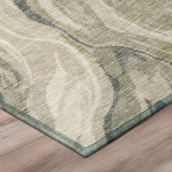 Chantille Machine Washable Indoor/Outdoor Abstract ACN3025 Cream 2 ft. x 3 ft. Accent Rug