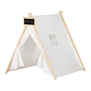 Sweedi Organic Cotton and Pine Play Tent with Chalkboard