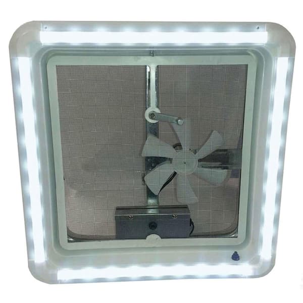 Heng LED Vent Trim Kit White Lens Ring Diffuser in Cool White Light