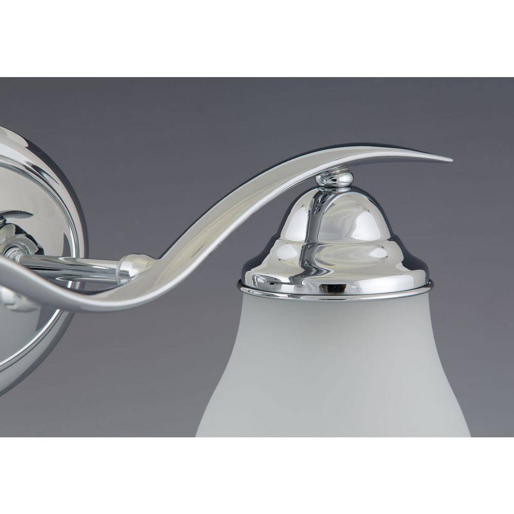 Trinity Brushed Nickel 4-Light Chandelier with Etched Glass Shades