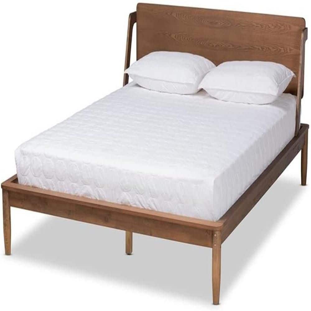 Brown Frame Full Size Platform Bed, Durable Platform Bed for All Spaces, Space-Saving Modern Platform Bed price history on PriceWatchPro