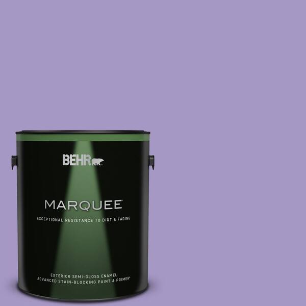 BEHR MARQUEE 1 gal. #640B-5 Bloomsberry Semi-Gloss Enamel Exterior Paint & Primer