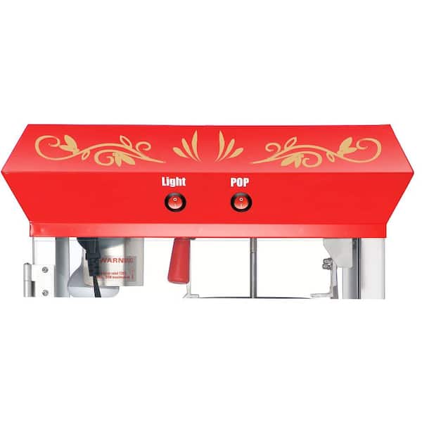 Great Northern Foundation 6 oz. Red Hot Oil Popcorn Machine with Cart