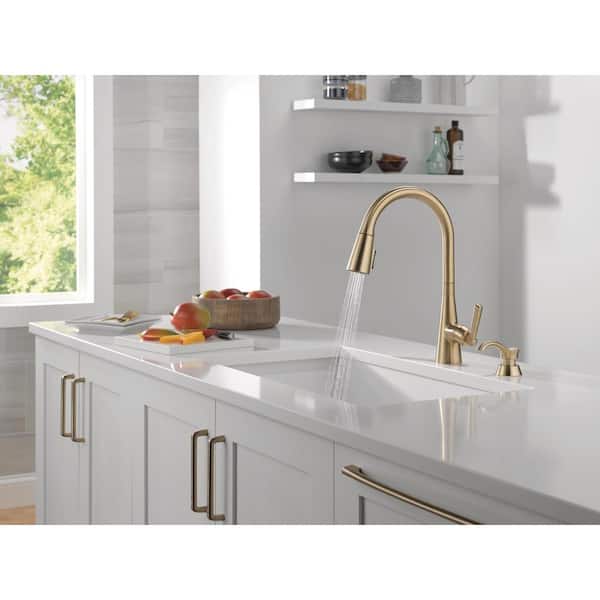 Delta Boyd Gold Single Handle Pull Down Sprayer Kitchen Faucet