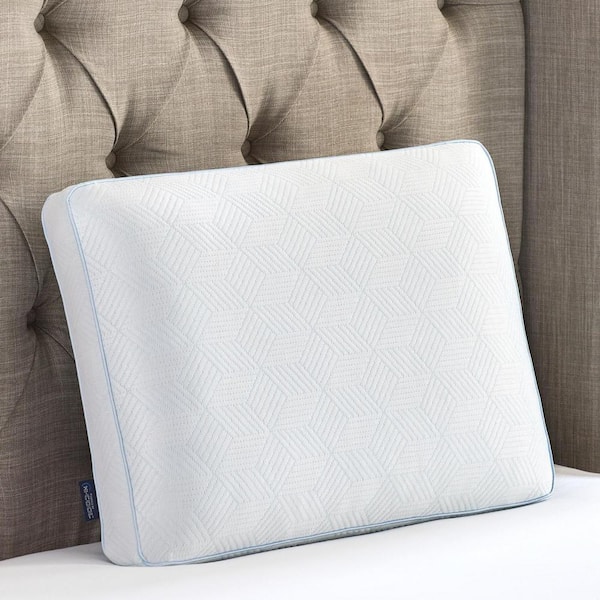 BODIPEDIC Ultimate Cooling Medium Firm Memory Foam Gusseted Oversized Bed Pillow Powered by Hi-Cool Technology