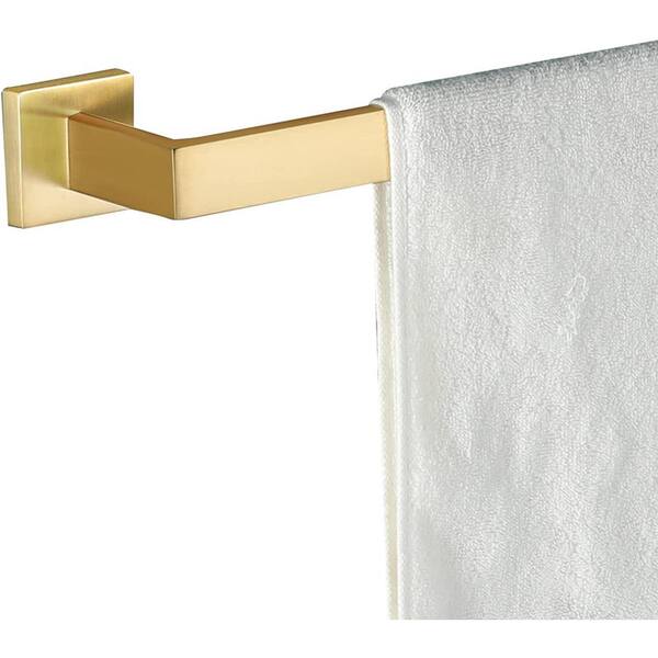 Dyiom 16 in. Stainless Steel Wall Mounted Bath Towel Bar in Gold B0BKZ6HQQ3 The Home Depot