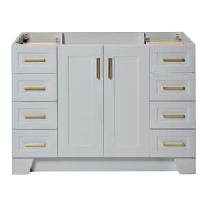 Taylor 48 in. W x 21.5 in. D x 34.5 in. H Freestanding Bath Vanity Cabinet Only in Grey