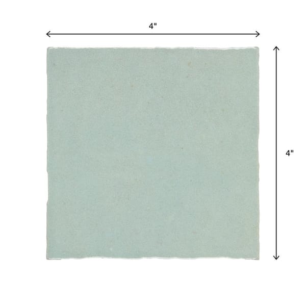 Marazzi Zellige Neo Turchese Glossy 4 in. x 4 in. Glazed Ceramic