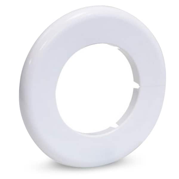 The Plumber's Choice 3/4 in. Escutcheon Plate, PVC Split Flange
