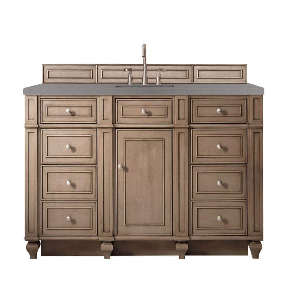 Bristol 60 in. W x 23.5 in.D x 34 in. H Single Bath Vanity in Whitewashed W