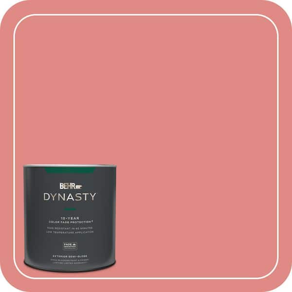 BEHR DYNASTY 1 qt. Home Decorators Collection #HDC-SP16-12 Begonia Semi-Gloss Enamel Exterior Stain-Blocking Paint & Primer