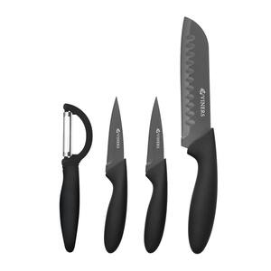 Everyday 4-Piece Stainless Steel Knife Set with Peeler